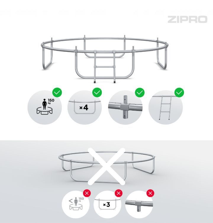 trampolina ogrodowa z siatką wewnętrzną dla dzieci 10ft 312cm zipro trampolina ogrodowa z siatką wewnętrzną dla dzieci 10ft 312cm zipro