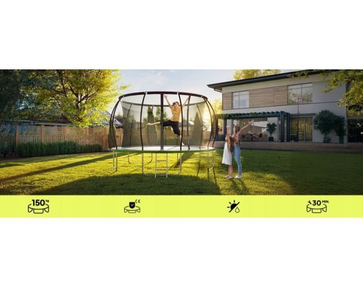 trampolina ogrodowa z siatką wewnętrzną dla dzieci 374cm 12ft zipro trampolina ogrodowa z siatką wewnętrzną dla dzieci 374cm 12ft zipro