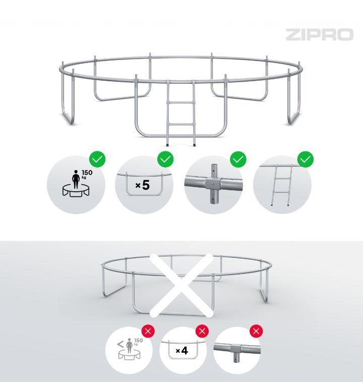 trampolina ogrodowa z siatką wewnętrzną dla dzieci 374cm 12ft zipro trampolina ogrodowa z siatką wewnętrzną dla dzieci 374cm 12ft zipro